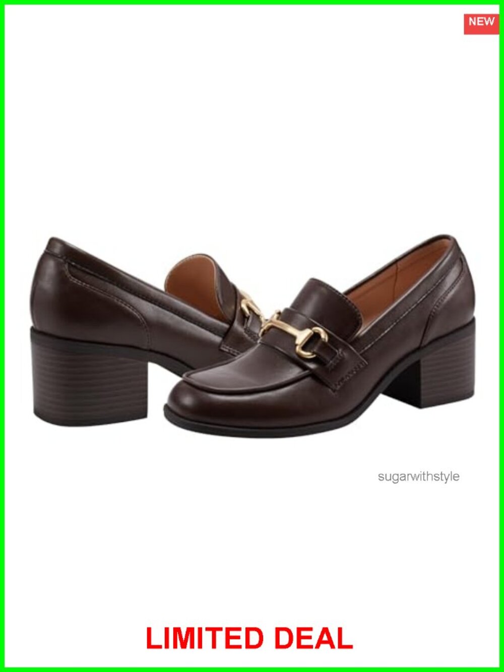 Faux Patent Leather Square Toe Block Heel Slip-On Loafers